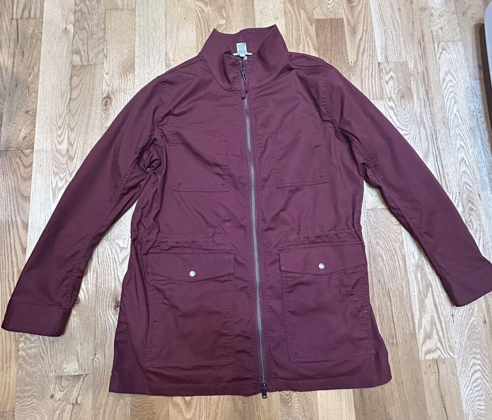 Duluth Trading Co Women's DuluthFlex Fire Hose Coolmax Jacket maroon/red XL